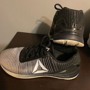 White and Black Reebok Nano 7